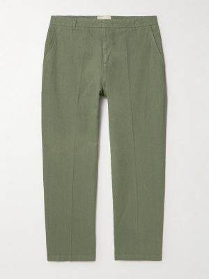 Lunar Straight-Leg Linen and Cotton-Blend Suit Trousers Lunar Straight-Leg Linen and Cotton-Blend Suit Trousers