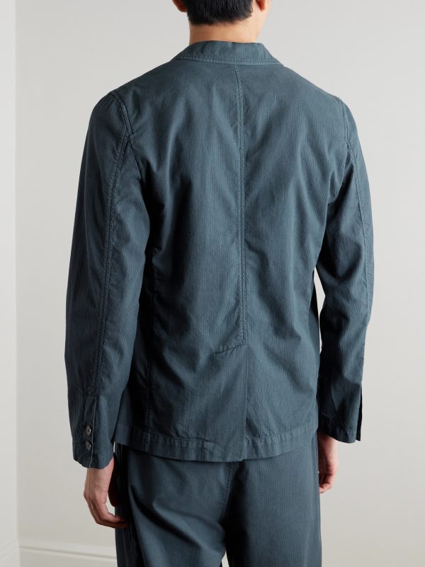 Assembly Textured-Cotton Suit Jacket - BK