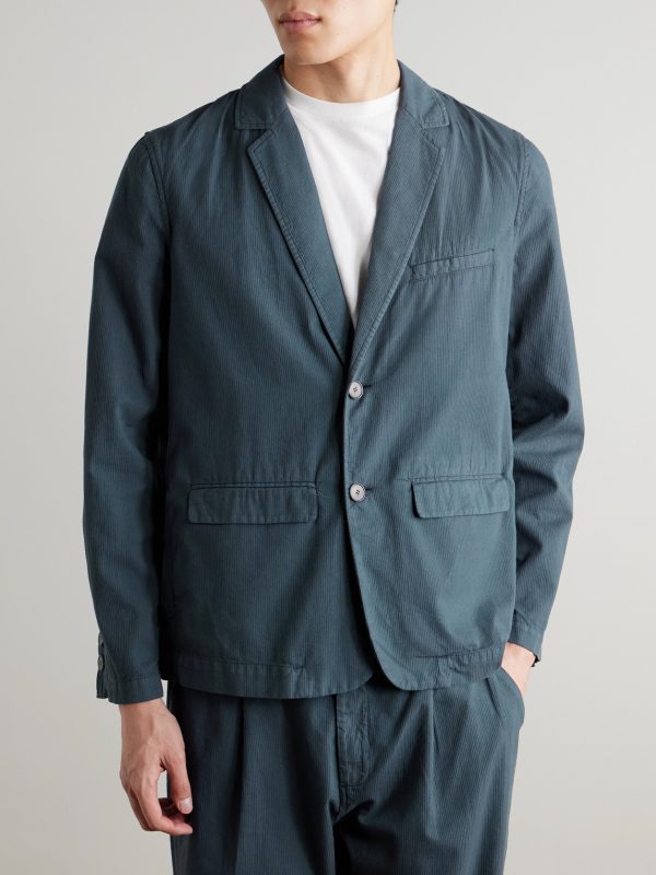 Assembly Textured-Cotton Suit Jacket - FR