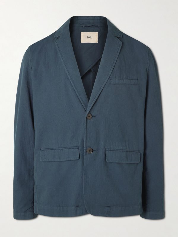 Assembly Textured-Cotton Suit Jacket