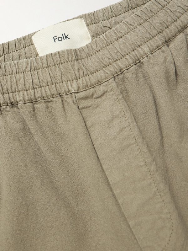 Drawcord Assembly Straight-Leg Linen and Cotton-Blend Canvas Trousers - E1 Drawcord Assembly Straight-Leg Linen and Cotton-Blend Canvas Trousers - E1
