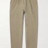 Drawcord Assembly Straight-Leg Linen and Cotton-Blend Canvas Trousers Drawcord Assembly Straight-Leg Linen and Cotton-Blend Canvas Trousers