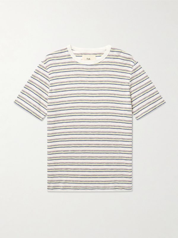 Striped Organic Cotton-Jersey T-Shirt