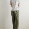 Striped Organic Cotton-Jersey T-Shirt - OU