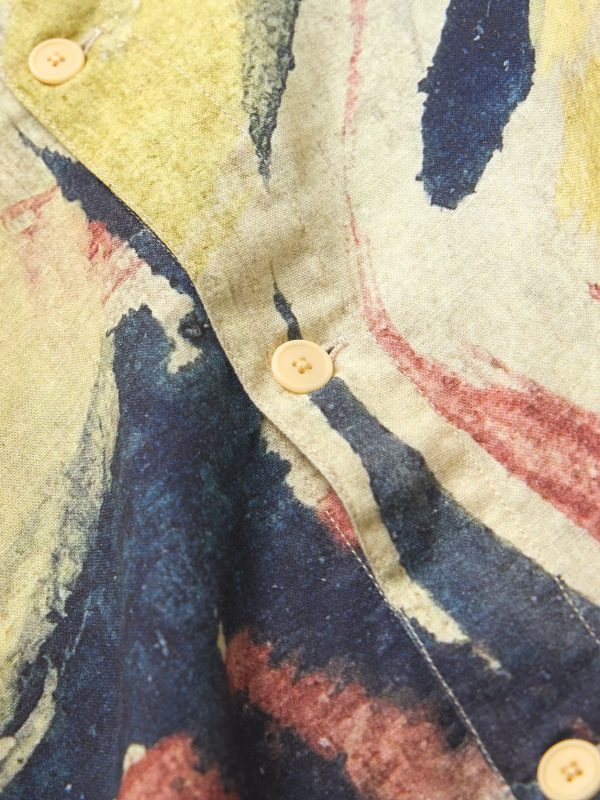 Gabe Printed Linen and Cotton-Blend Shirt - CU Gabe Printed Linen and Cotton-Blend Shirt - CU