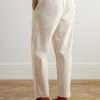 Drawcord Assembly Straight-Leg Linen and Cotton-Blend Trousers - BK Drawcord Assembly Straight-Leg Linen and Cotton-Blend Trousers - BK