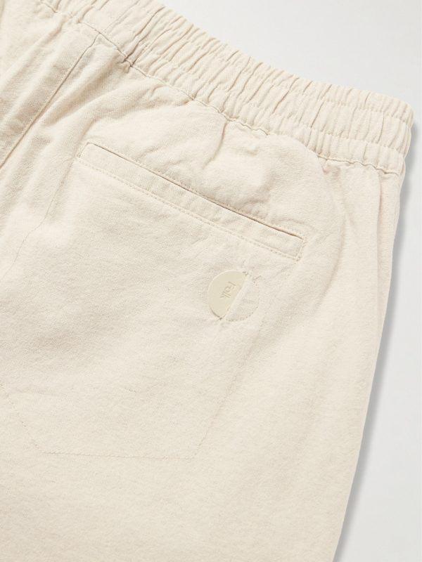 Drawcord Assembly Straight-Leg Linen and Cotton-Blend Trousers - CU Drawcord Assembly Straight-Leg Linen and Cotton-Blend Trousers - CU