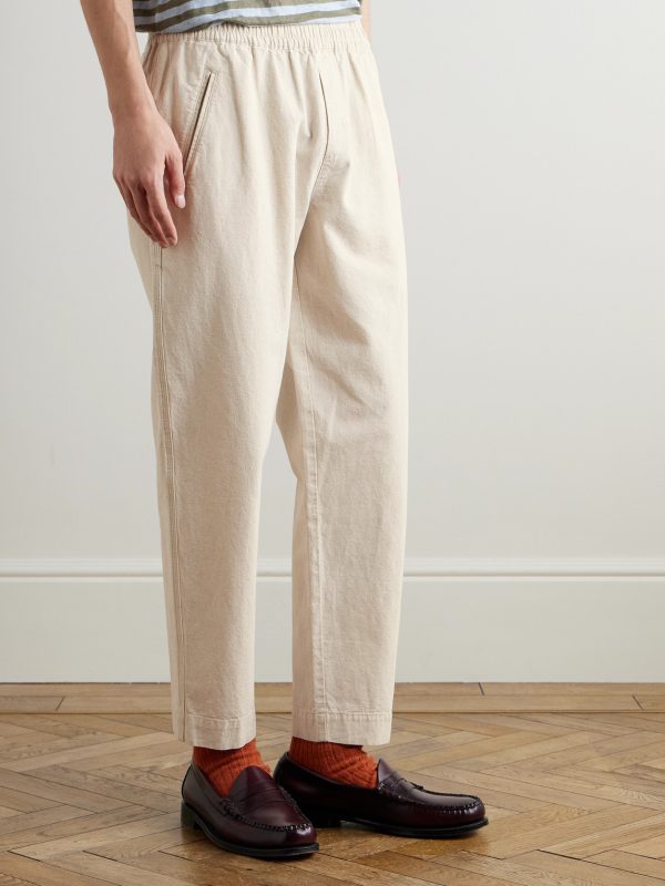 Drawcord Assembly Straight-Leg Linen and Cotton-Blend Trousers - FR Drawcord Assembly Straight-Leg Linen and Cotton-Blend Trousers - FR