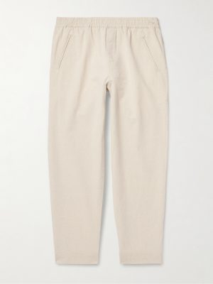 Drawcord Assembly Straight-Leg Linen and Cotton-Blend Trousers Drawcord Assembly Straight-Leg Linen and Cotton-Blend Trousers