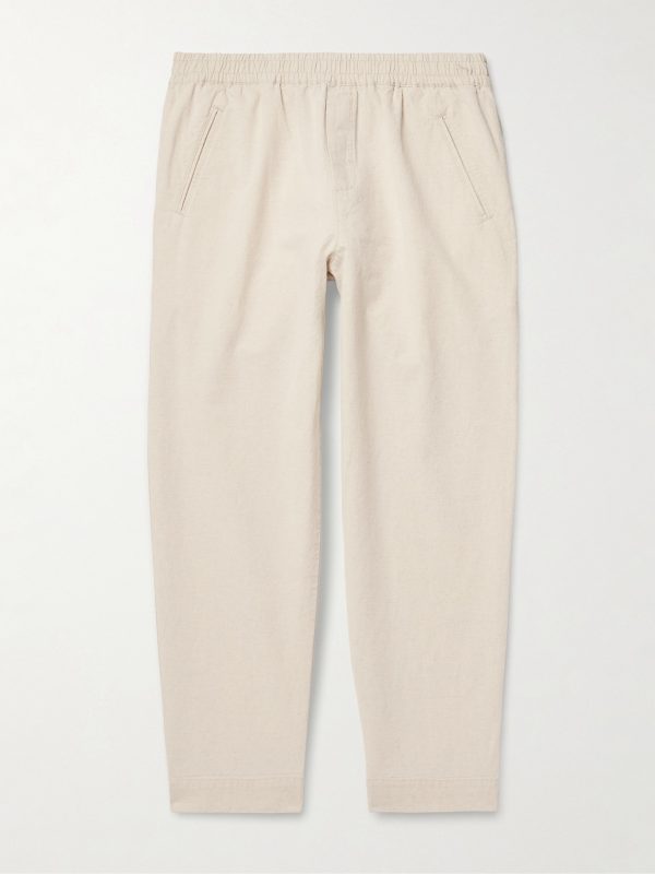 Drawcord Assembly Straight-Leg Linen and Cotton-Blend Trousers Drawcord Assembly Straight-Leg Linen and Cotton-Blend Trousers