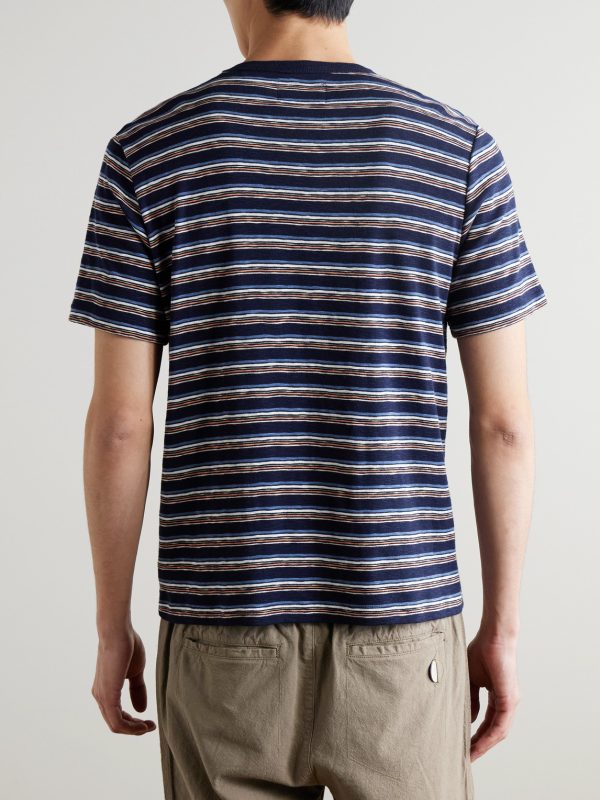 Striped Organic Cotton-Jersey T-Shirt - BK Striped Organic Cotton-Jersey T-Shirt - BK