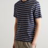 Striped Organic Cotton-Jersey T-Shirt - FR Striped Organic Cotton-Jersey T-Shirt - FR