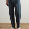 Assembly Straight-Leg Pleated Striped Cotton Suit Trousers - FR