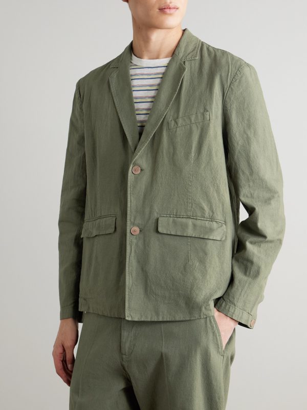 Lunar Linen and Cotton-Blend Suit Jacket - FR Lunar Linen and Cotton-Blend Suit Jacket - FR