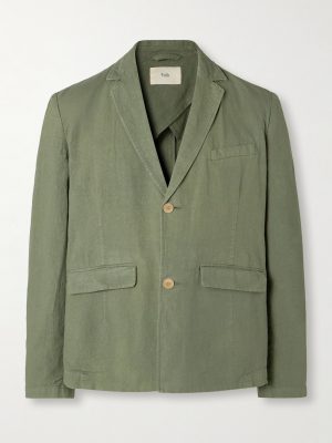 Lunar Linen and Cotton-Blend Suit Jacket Lunar Linen and Cotton-Blend Suit Jacket