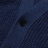 Embroidered Waffle-Knit Cardigan - E1