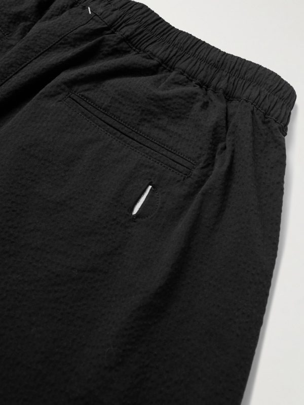 Assembly Wide-Leg Cotton-Blend Seersucker Shorts - CU Assembly Wide-Leg Cotton-Blend Seersucker Shorts - CU