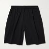 Assembly Wide-Leg Cotton-Blend Seersucker Shorts Assembly Wide-Leg Cotton-Blend Seersucker Shorts