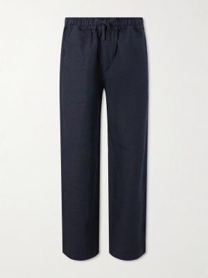 Straight-Leg Linen Trousers