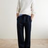 Straight-Leg Linen Trousers - OU Straight-Leg Linen Trousers - OU