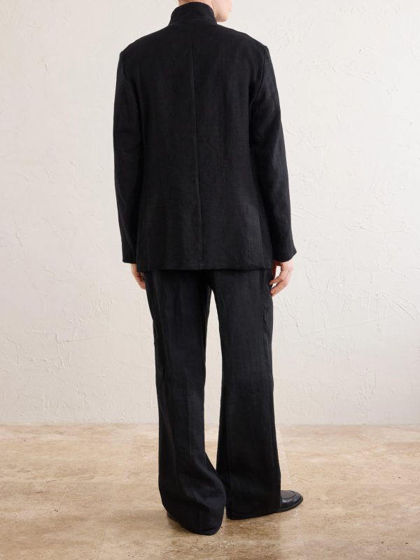 Nehru Linen Jacket - BK Nehru Linen Jacket - BK