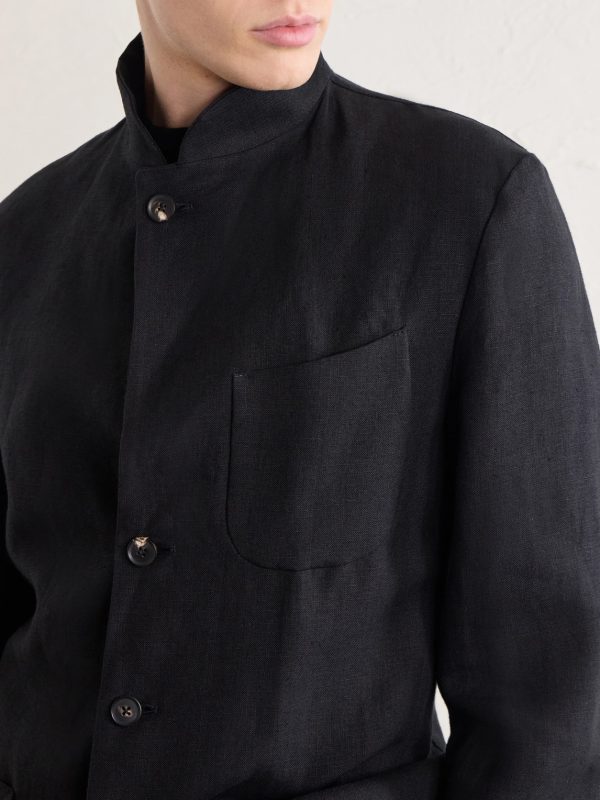 Nehru Linen Jacket - CU Nehru Linen Jacket - CU