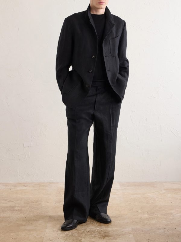 Nehru Linen Jacket - OU Nehru Linen Jacket - OU