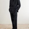 Amie Straight-Leg Linen Suit Trousers - OU2 Amie Straight-Leg Linen Suit Trousers - OU2