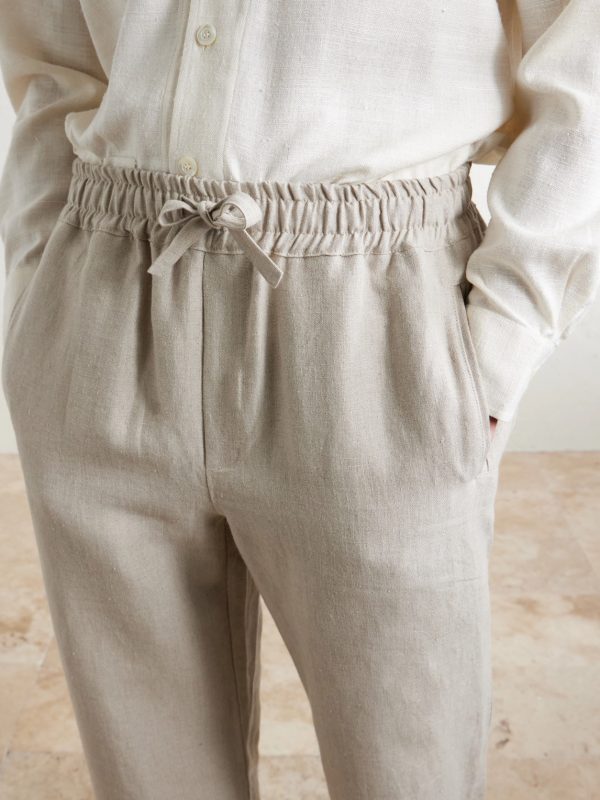 Straight-Leg Linen Trousers - CU Straight-Leg Linen Trousers - CU