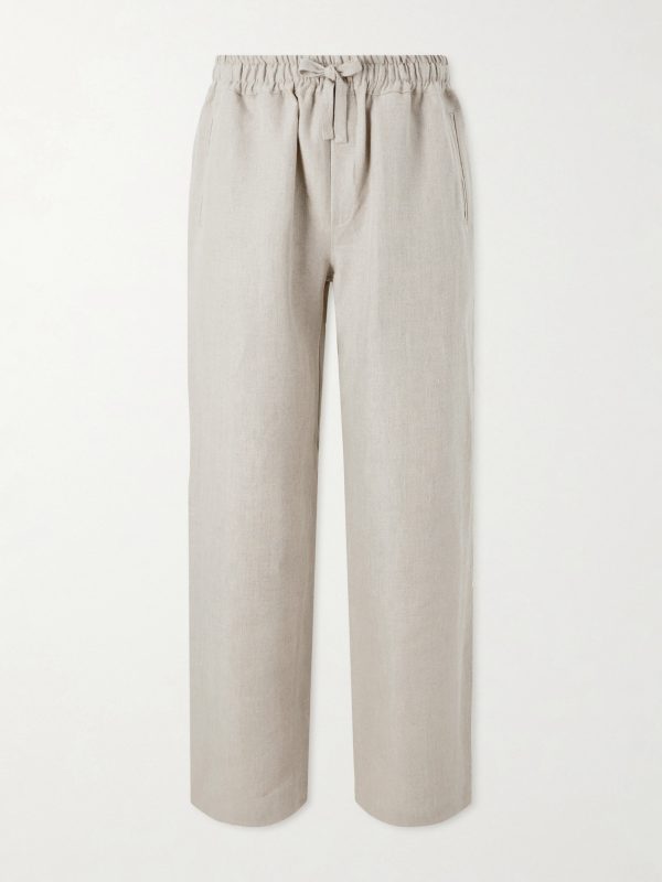 Straight-Leg Linen Trousers Straight-Leg Linen Trousers