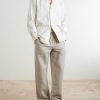 Straight-Leg Linen Trousers - OU Straight-Leg Linen Trousers - OU