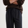 Straight-Leg Silk Trousers - CU Straight-Leg Silk Trousers - CU
