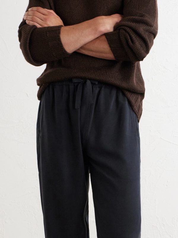 Straight-Leg Silk Trousers - CU Straight-Leg Silk Trousers - CU