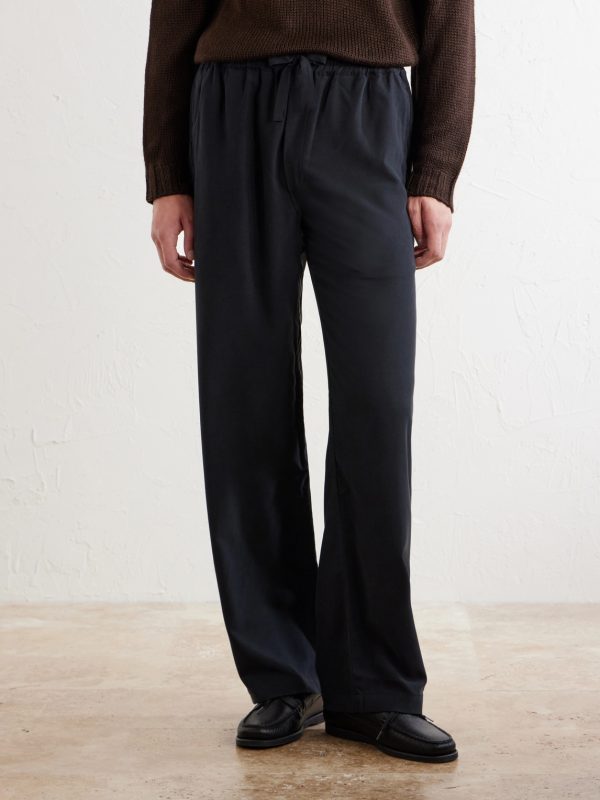 Straight-Leg Silk Trousers - FR Straight-Leg Silk Trousers - FR