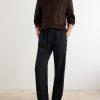 Straight-Leg Silk Trousers - OU Straight-Leg Silk Trousers - OU