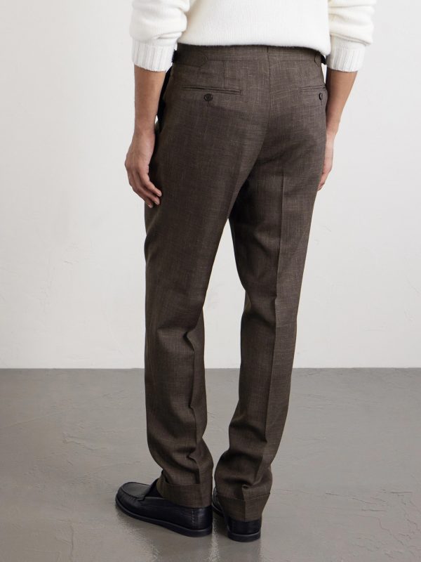 Amie Straight-Leg Wool, Silk and Linen-Blend Suit Trousers - BK Amie Straight-Leg Wool, Silk and Linen-Blend Suit Trousers - BK
