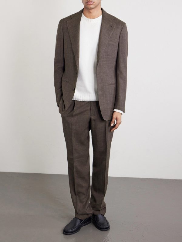 Amie Straight-Leg Wool, Silk and Linen-Blend Suit Trousers - OU Amie Straight-Leg Wool, Silk and Linen-Blend Suit Trousers - OU