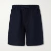 Straight-Leg Linen Drawstring Shorts Straight-Leg Linen Drawstring Shorts