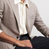 Slim-Fit Basketweave Wool, Silk and Linen-Blend Blazer - CU