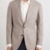 Slim-Fit Basketweave Wool, Silk and Linen-Blend Blazer - FR