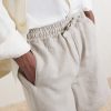 Straight-Leg Linen Drawstring Shorts - CU Straight-Leg Linen Drawstring Shorts - CU