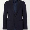 Slim-Fit Silk and Linen-Blend Suit Jacket