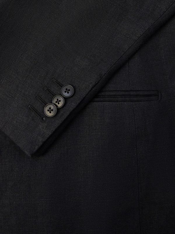 Linen Double-Breasted Suit Jacket - CU Linen Double-Breasted Suit Jacket - CU