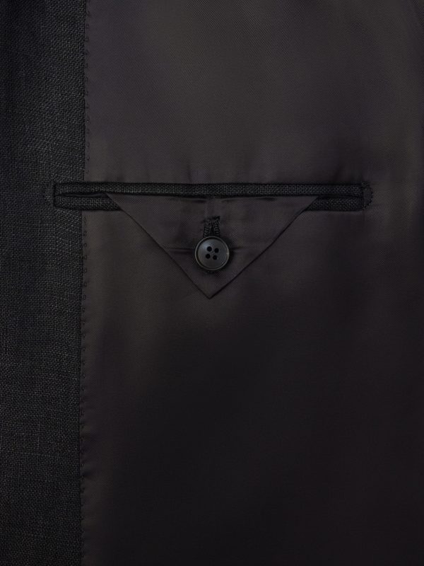 Linen Double-Breasted Suit Jacket - E1 Linen Double-Breasted Suit Jacket - E1