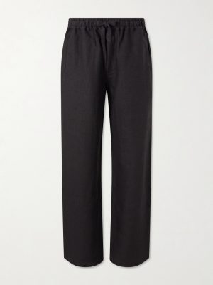 Straight-Leg Linen Trousers