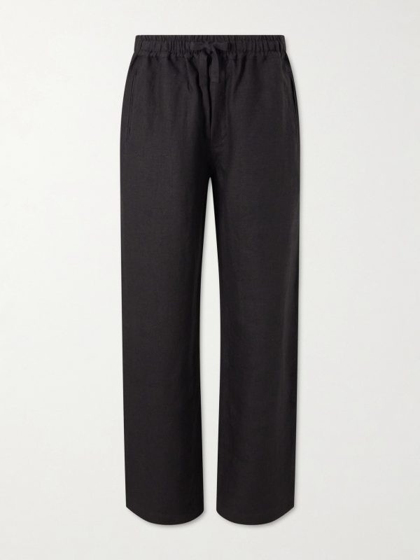 Straight-Leg Linen Trousers Straight-Leg Linen Trousers