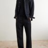 Straight-Leg Linen Trousers - OU Straight-Leg Linen Trousers - OU