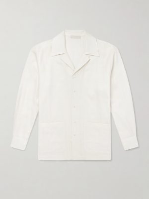 Camp-Collar Silk-Gauze Shirt Camp-Collar Silk-Gauze Shirt
