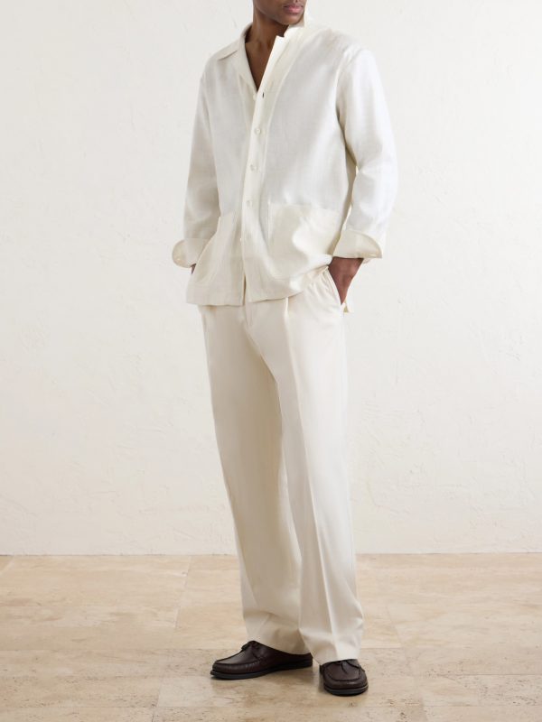 Camp-Collar Silk-Gauze Shirt - OU Camp-Collar Silk-Gauze Shirt - OU