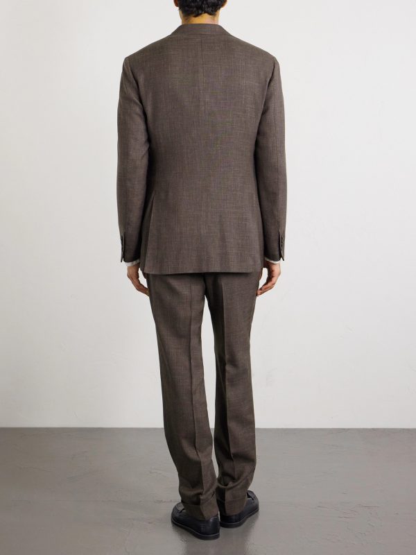 Slim-Fit Wool, Silk and Linen-Blend Suit Jacket - BK Slim-Fit Wool, Silk and Linen-Blend Suit Jacket - BK